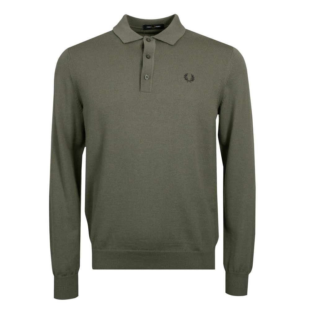 Fred Perry Knitted L/S Polo Shirt