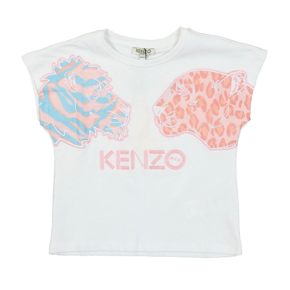 Kenzo Kids Fanette Tiger & Lion T Shirt