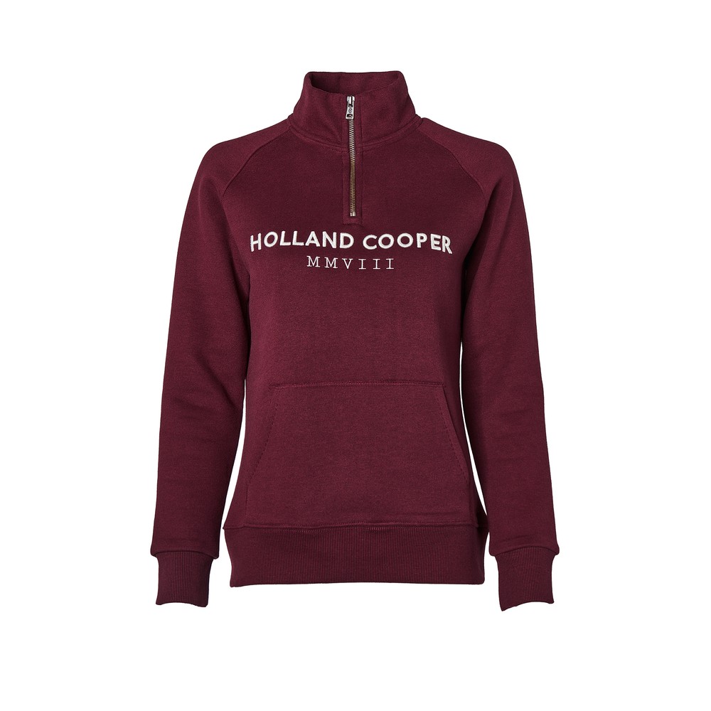 Holland Cooper Sporting Heritage Zip Henley Sweatshirt