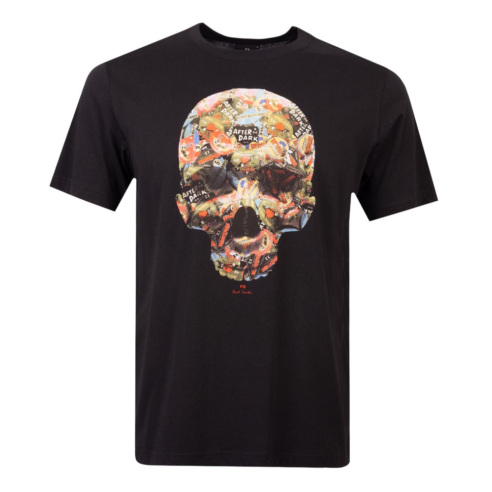 Ps Paul Smith Skull Stickers T-shirt