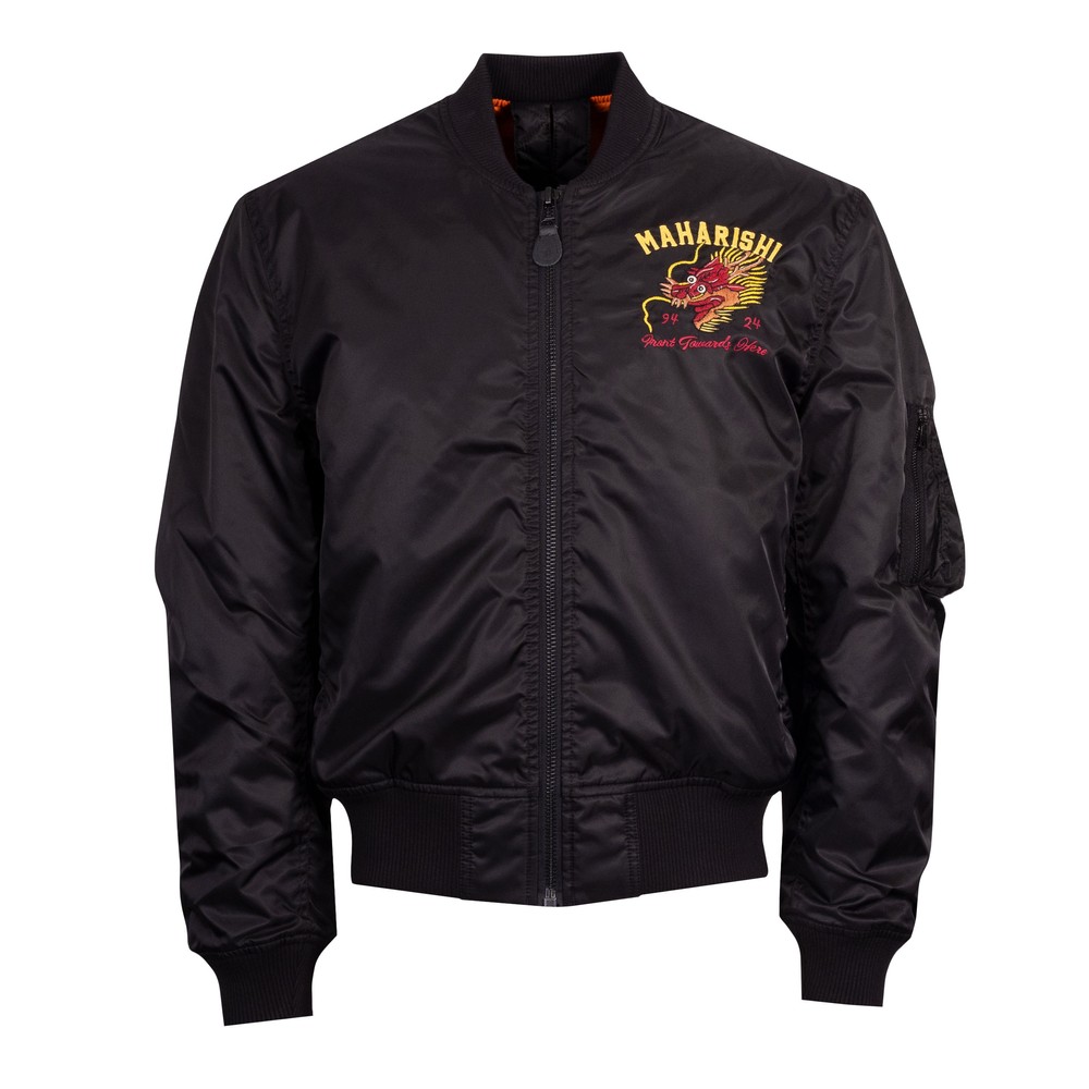 Maharishi Tour Dragon Map MA1 Embroidered Flight Jacket