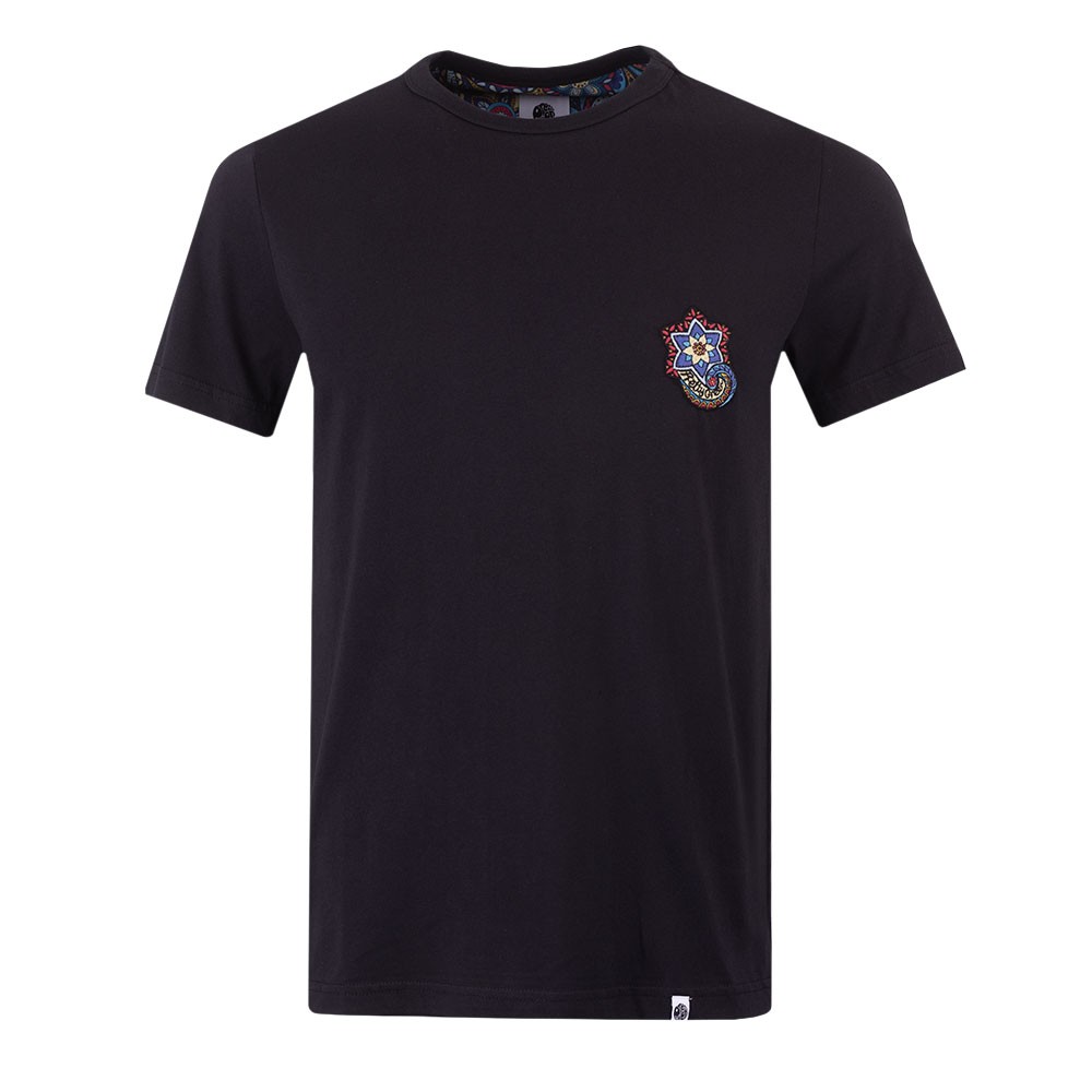 Pretty Green Marriot Paisley Embroidery T-Shirt