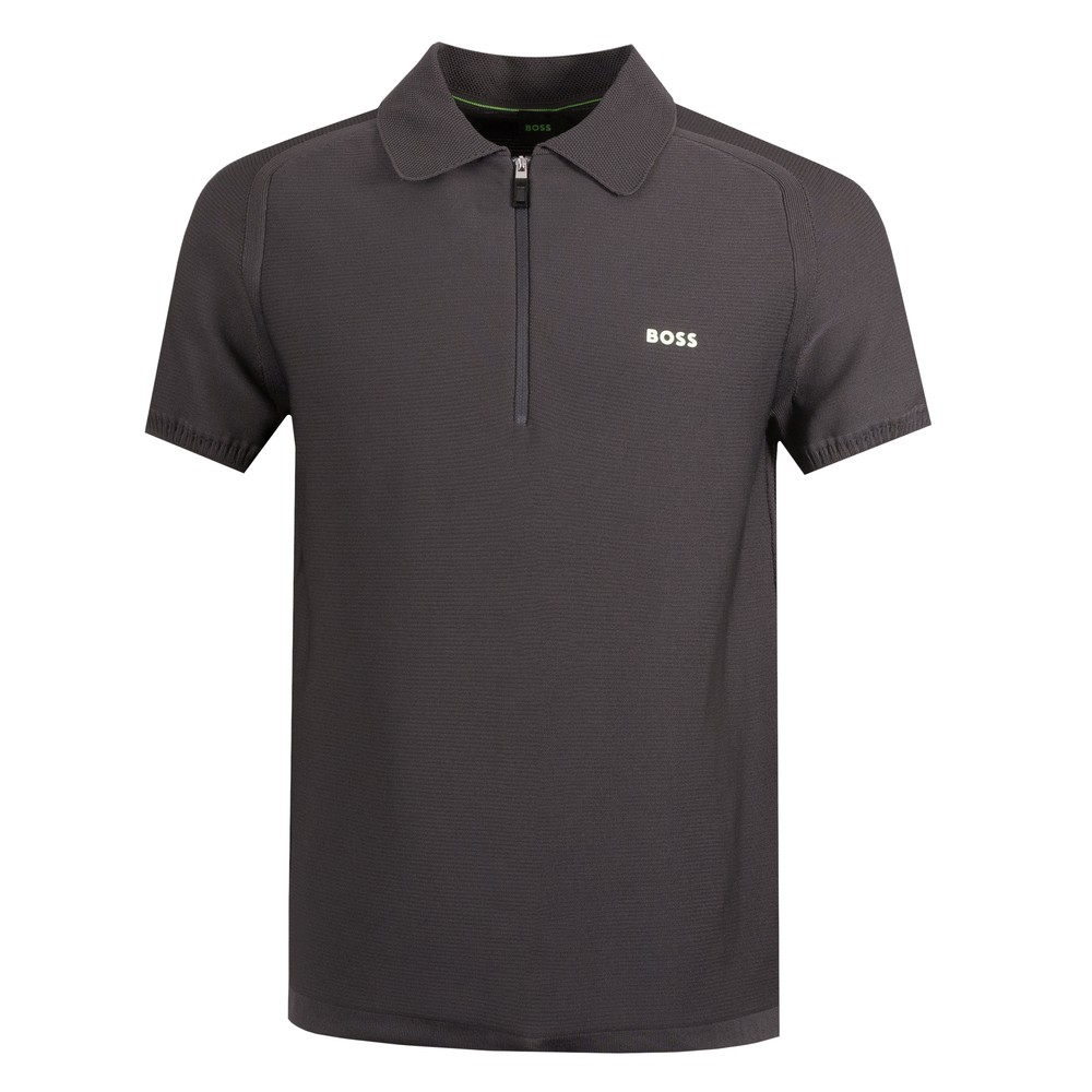 BOSS Athleisure Zayno Zip Knitted Polo Shirt