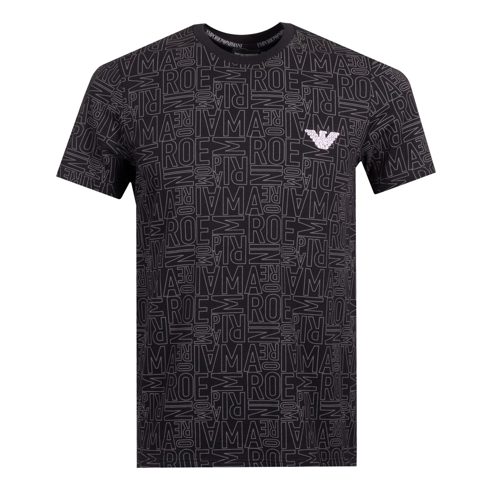 Emporio Armani All Over Logo T-Shirt