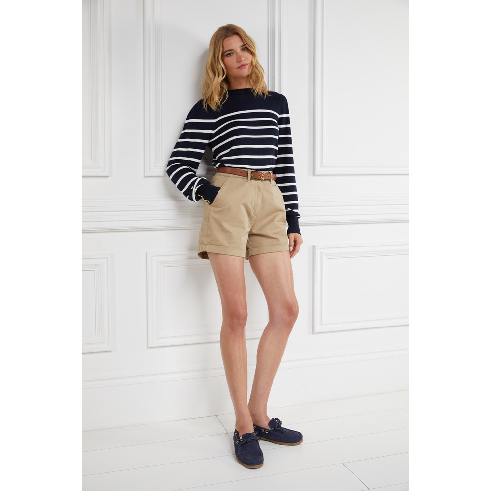 Holland Cooper Kelsie Stripe Crew Neck Knit Jumper