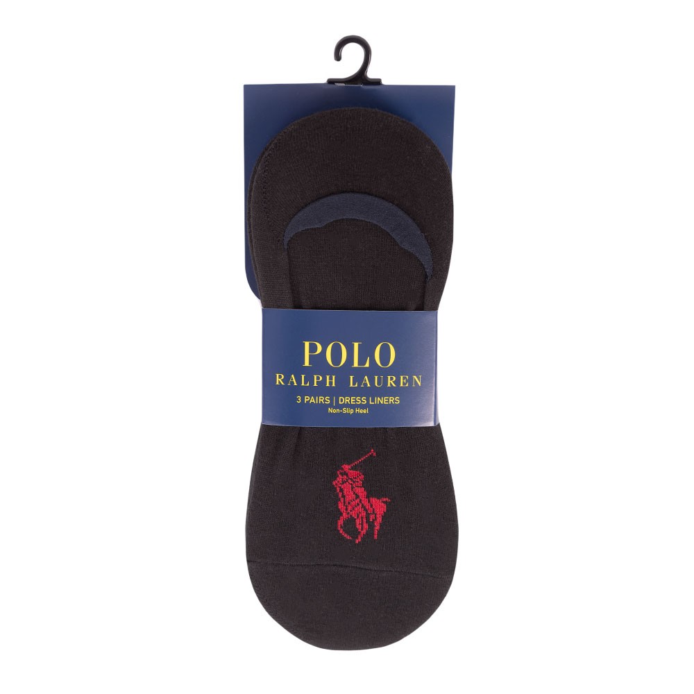 Polo Ralph Lauren Big Pony No Show 3 Pack Sock