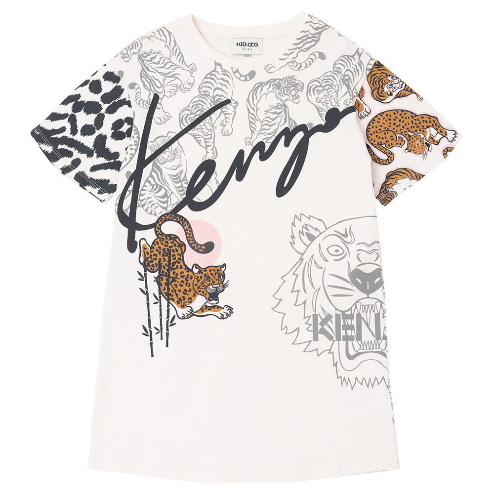 Kenzo Kids Script Tiger T Shirt Dress