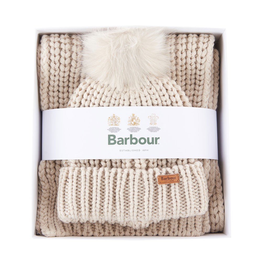 Barbour Lifestyle Saltburn Beanie & Scarf Set