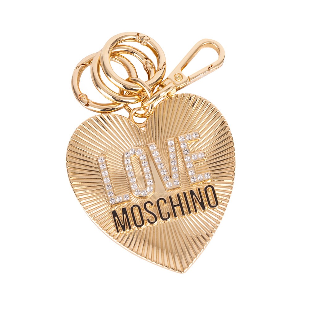 Love Moschino Metal Logo Keyring