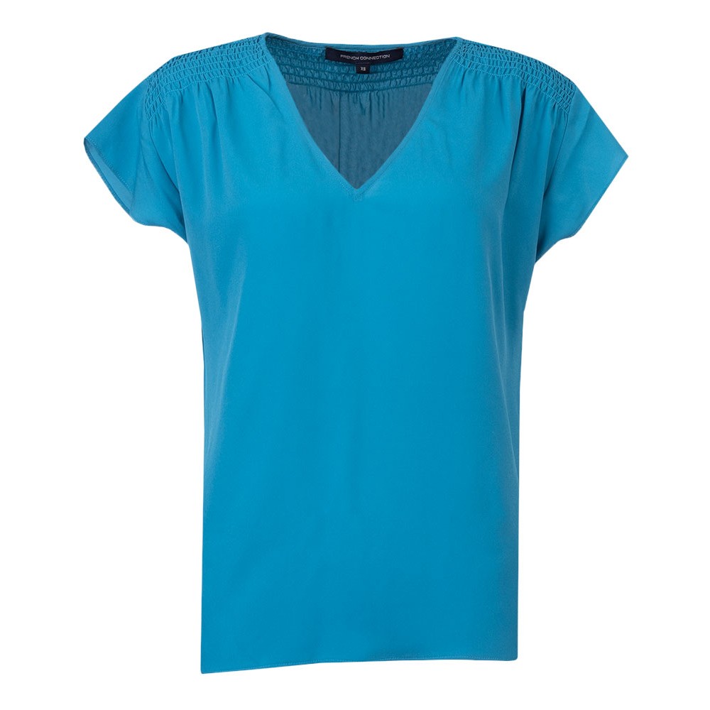 French Connection Crepe Light V Neck T Shirt