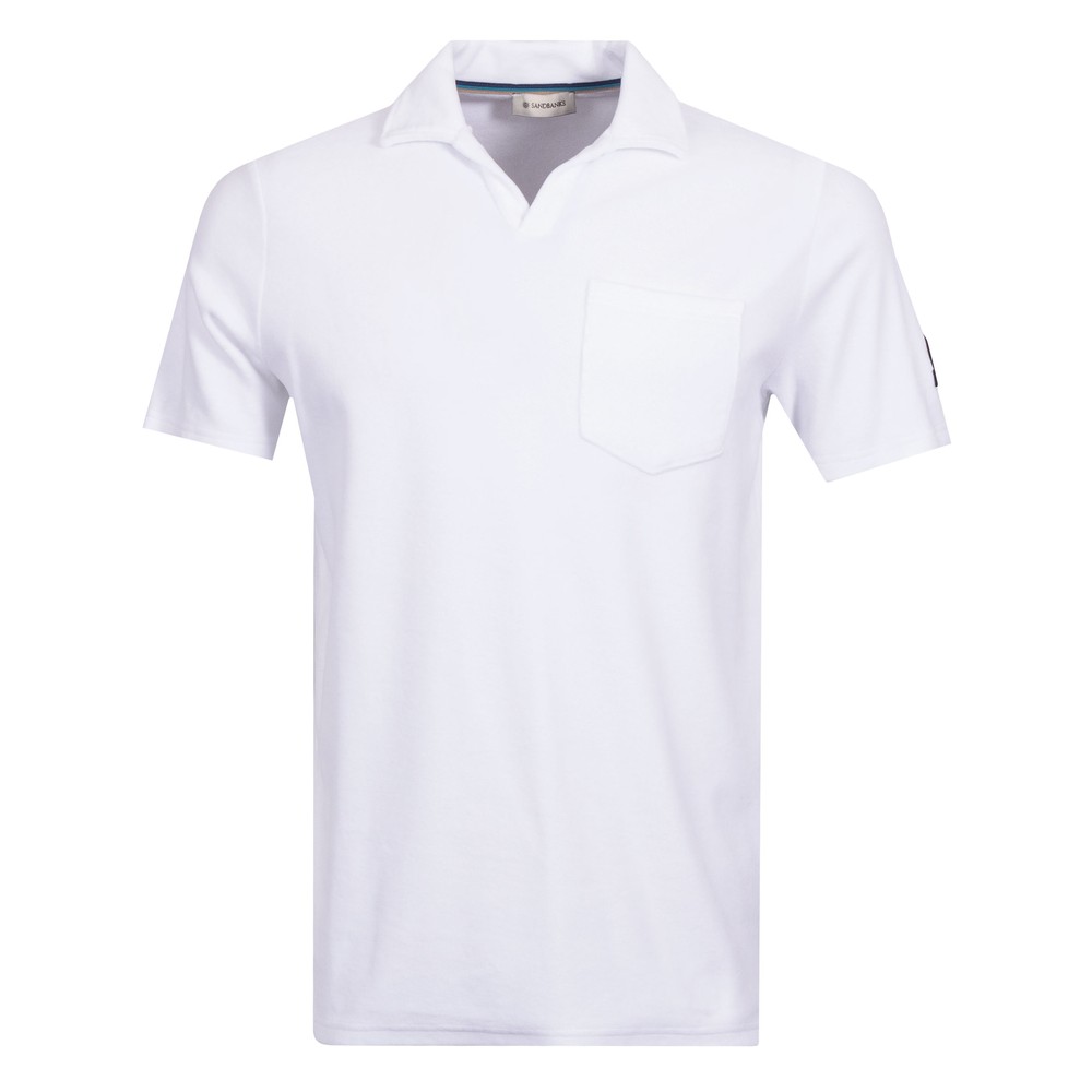 Sandbanks Revere Collar Toweling Polo Shirt