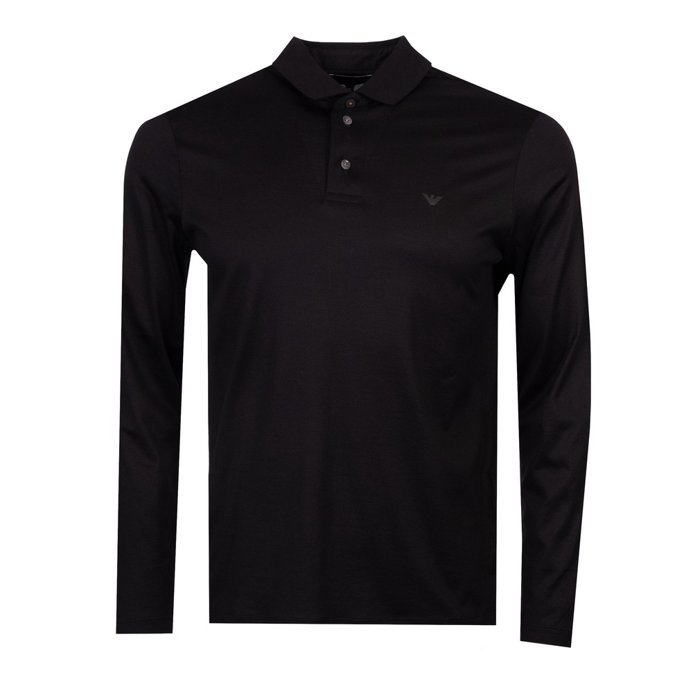 Emporio Armani Essential Pima Long Sleeve Polo Shirt