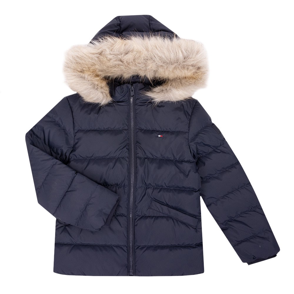 Tommy Hilfiger Kids Essential Down Fur Hood Jacket