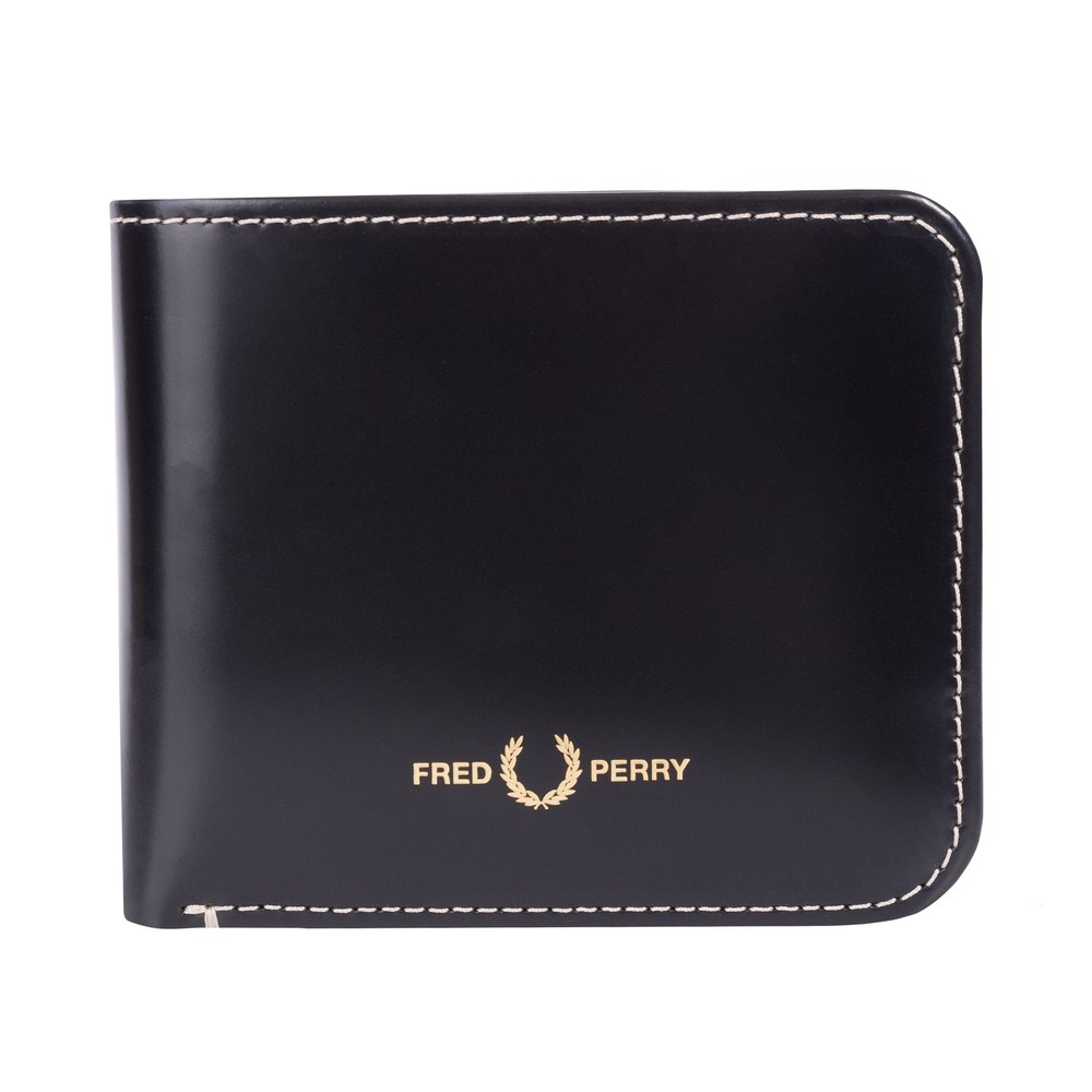 Fred Perry Box Leather Billfold Wallet