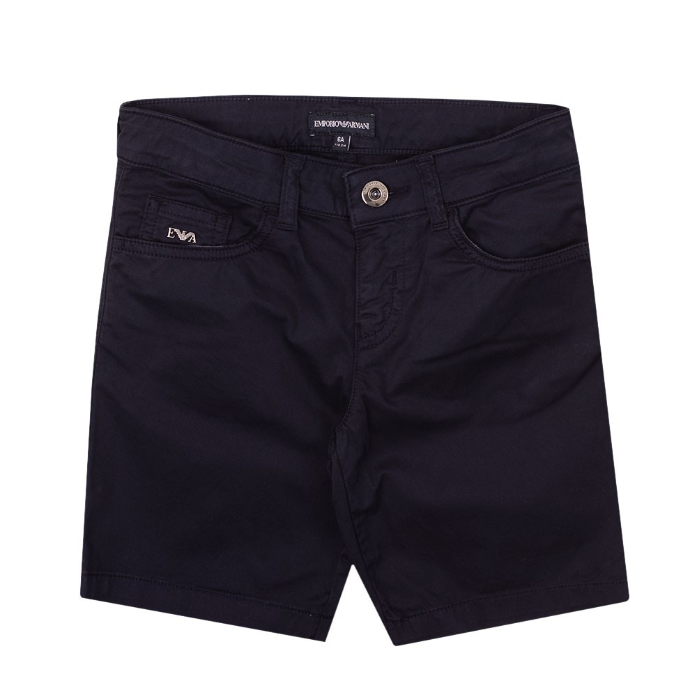 Emporio Armani Metal Badge Chino Short