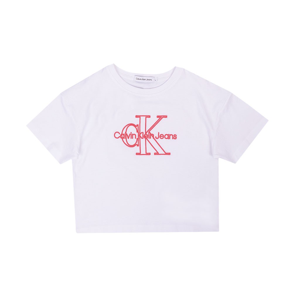 Calvin Klein Jeans Monogram Embroidered T Shirt