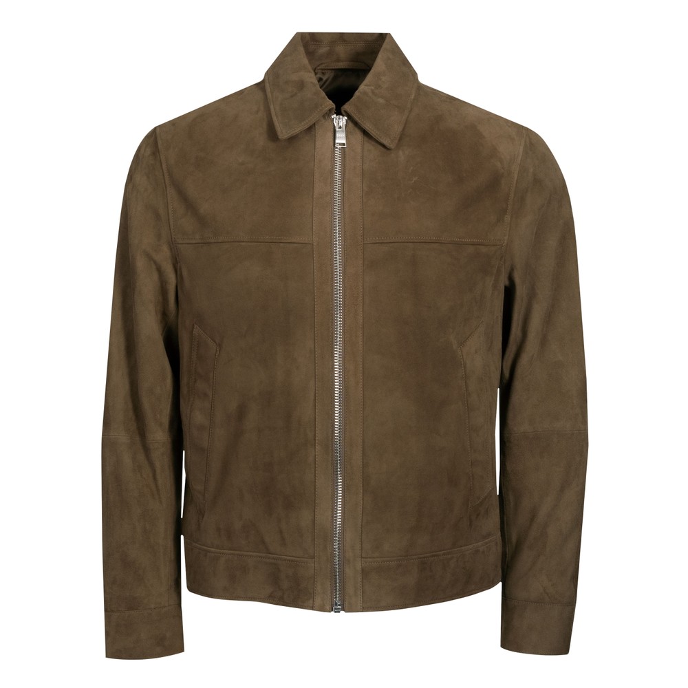 BOSS Formal Malbano5 Suede Overshirt