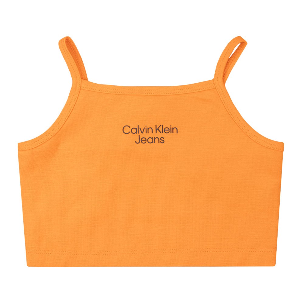 Calvin Klein Jeans Stacked Logo Punto Strap Top