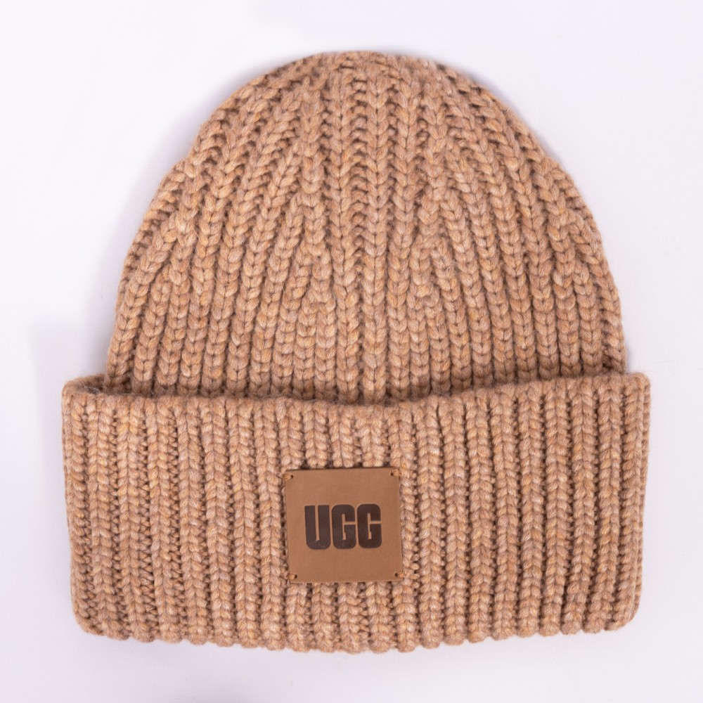 Ugg Chunky Rib Beanie With Logo