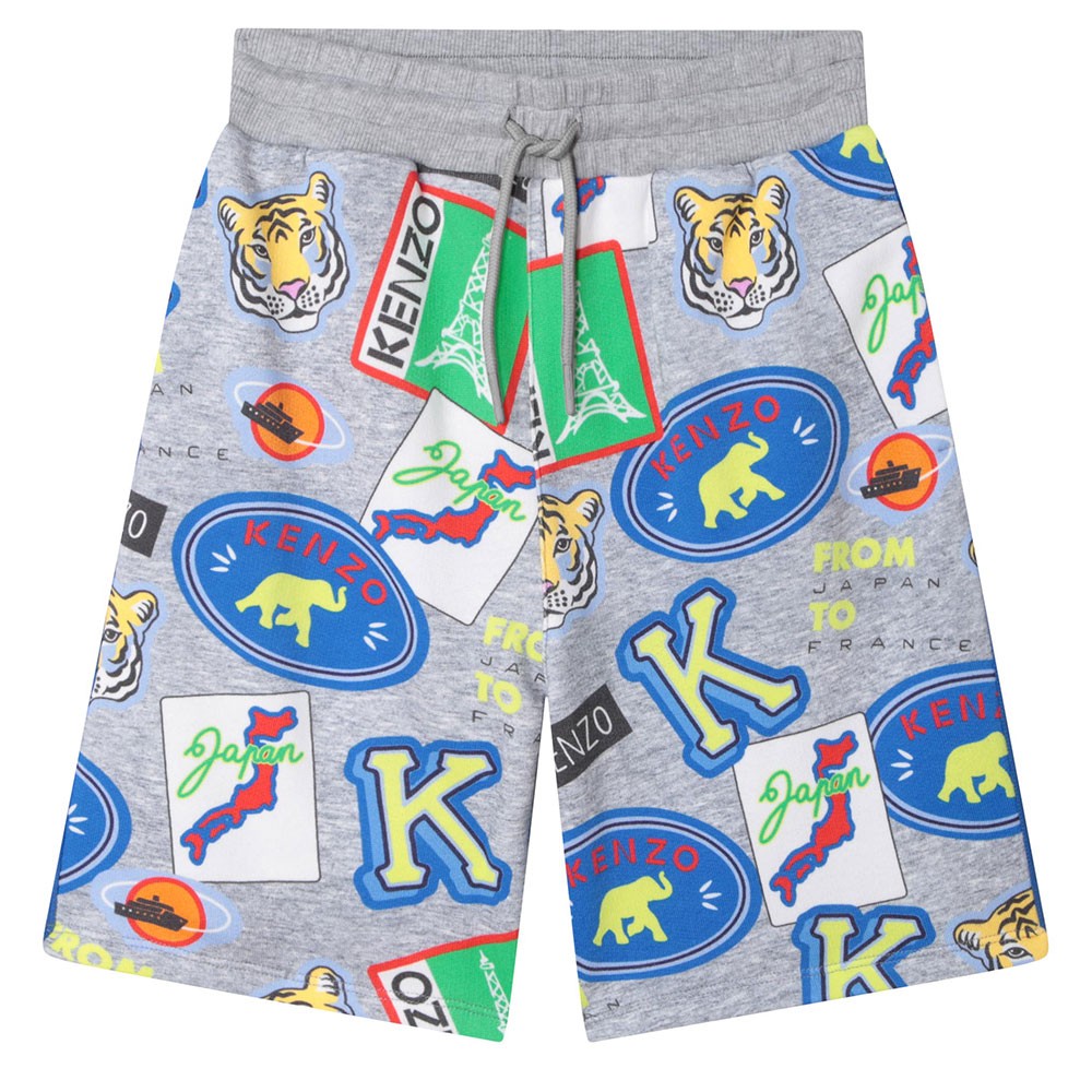 Kenzo Kids Travel Logo Jogger Short