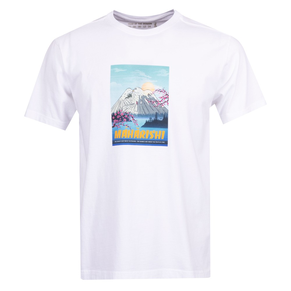 Maharishi Fuji Blossom Print T Shirt