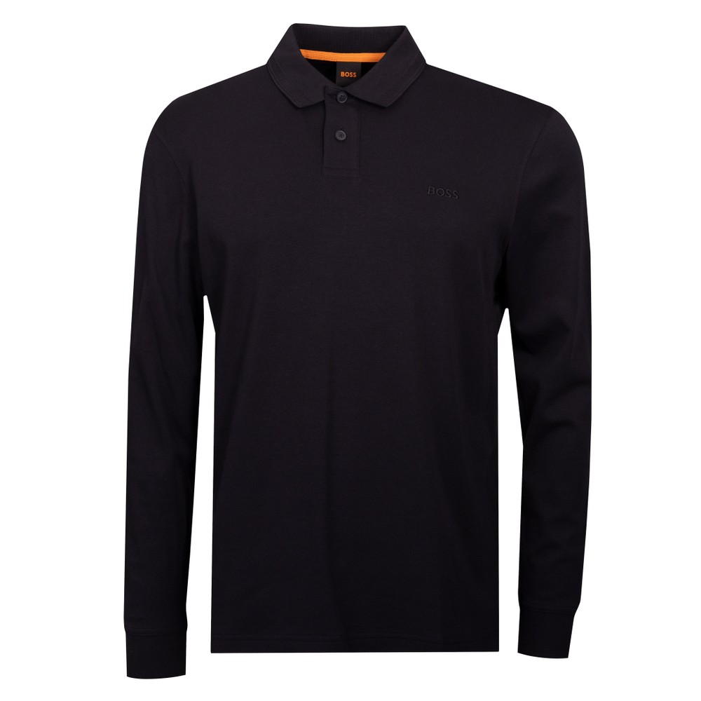 BOSS Casual PE Interlock Long Sleeve Polo Shirt