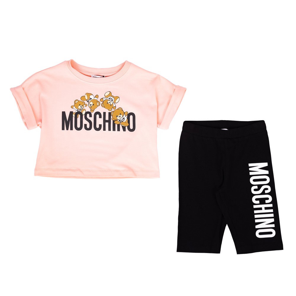 Moschino Somersault Bear T Shirt & Cycling Short Set