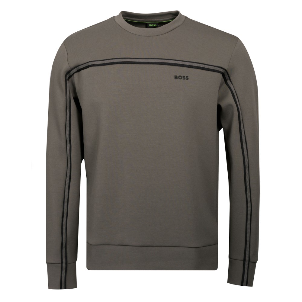 BOSS Athleisure Salbo 1 Tape Crew Sweatshirt