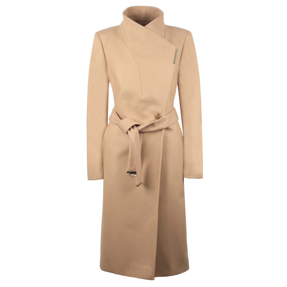 Ted Baker Rose Midi Wool Shoulder Panelled Wrap Coat