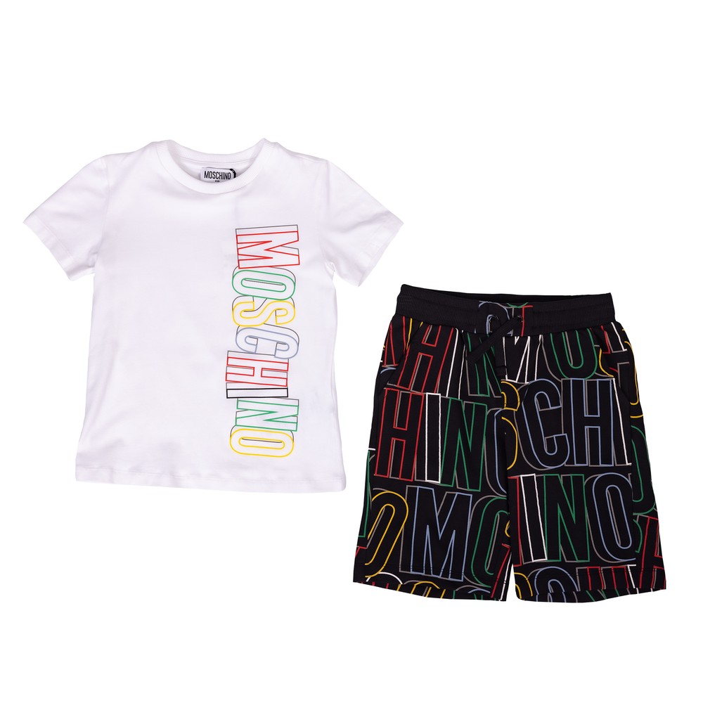 Moschino Side Logo T Shirt & Short Set