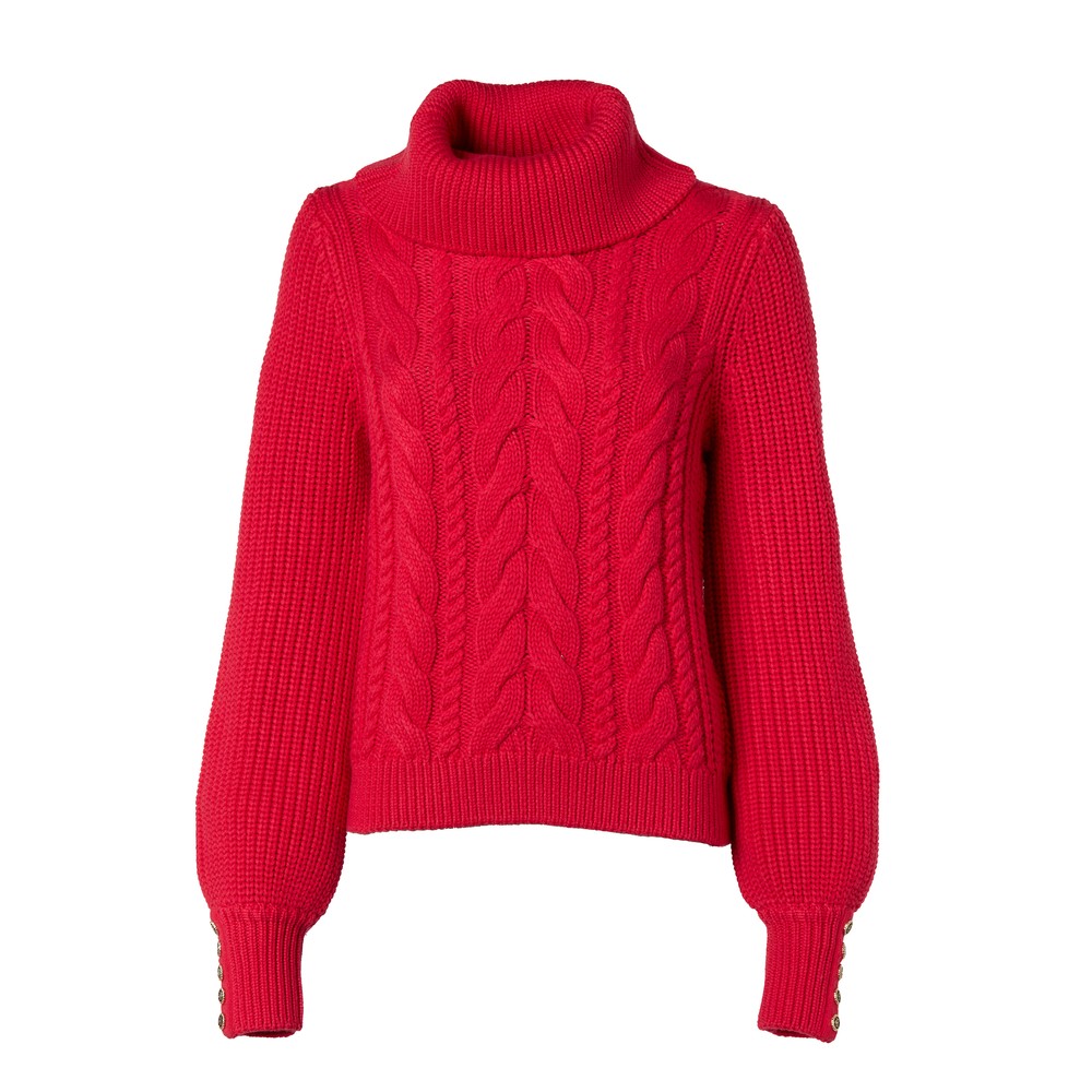 Holland Cooper Corded Roll Neck Knit