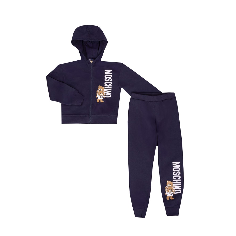 Moschino Full Zip Bear Hooded Tracksuit