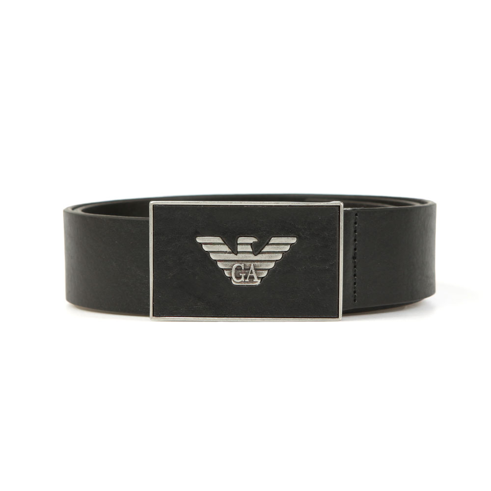 Emporio Armani Leather Plaque Belt