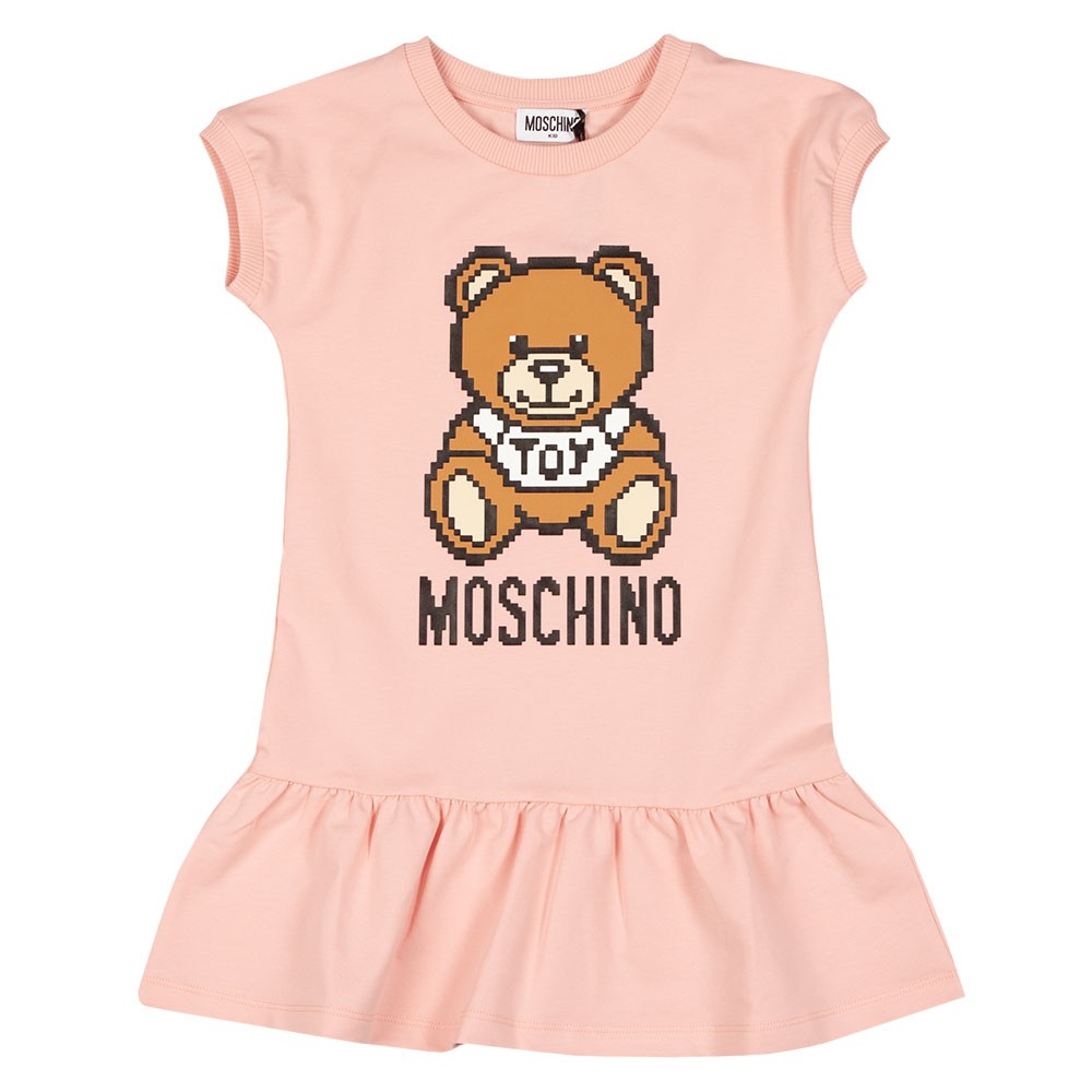 Moschino Large Pixel Bear T Shirt Dress