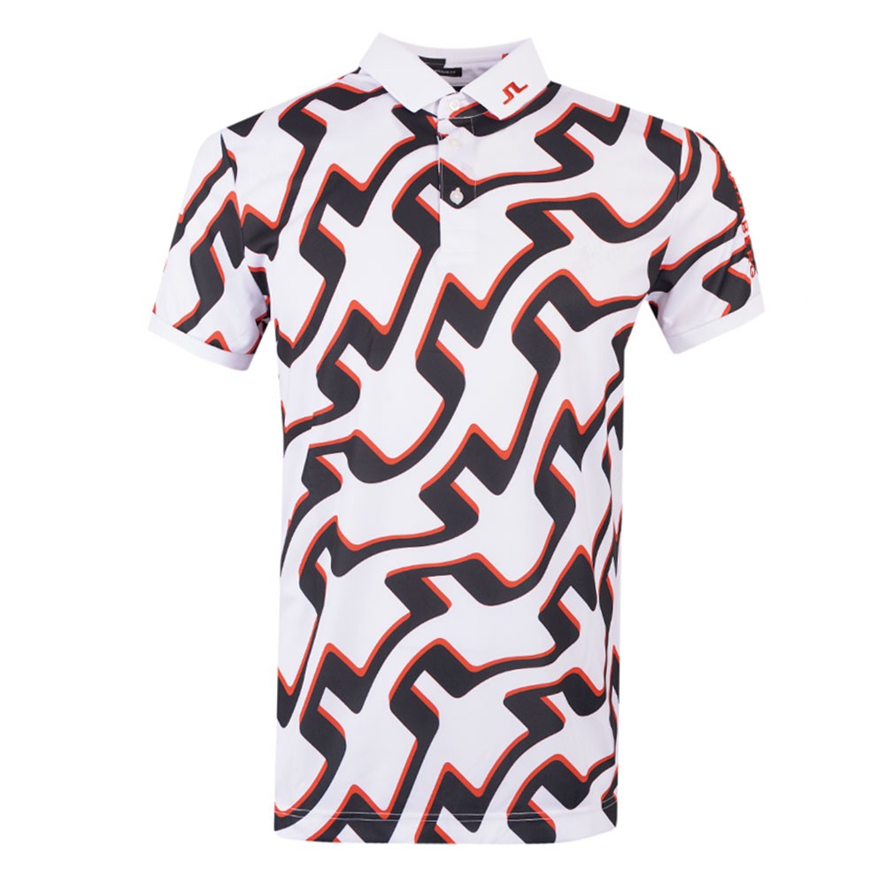 J.Lindeberg Tour Tech Reg Fit Print Polo Shirt