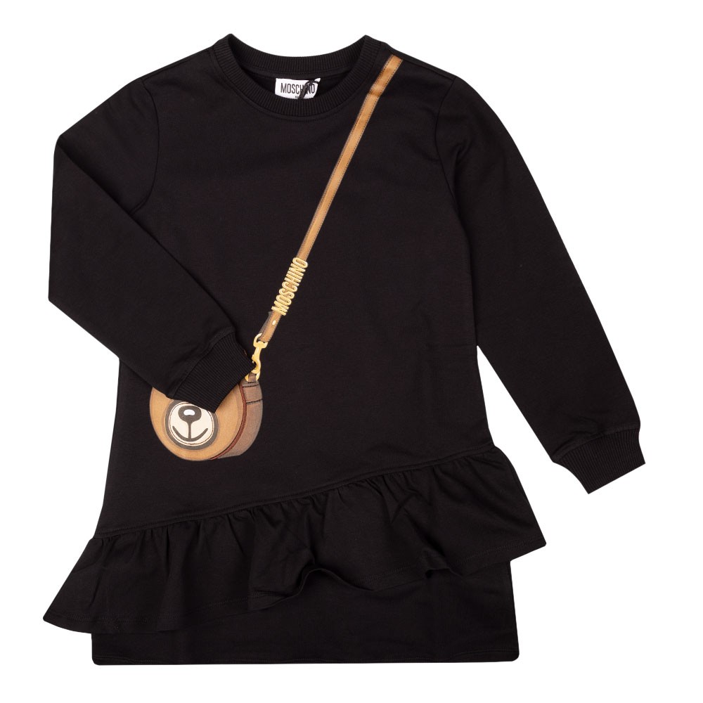 Moschino Bag Logo Sweatshirt Dress