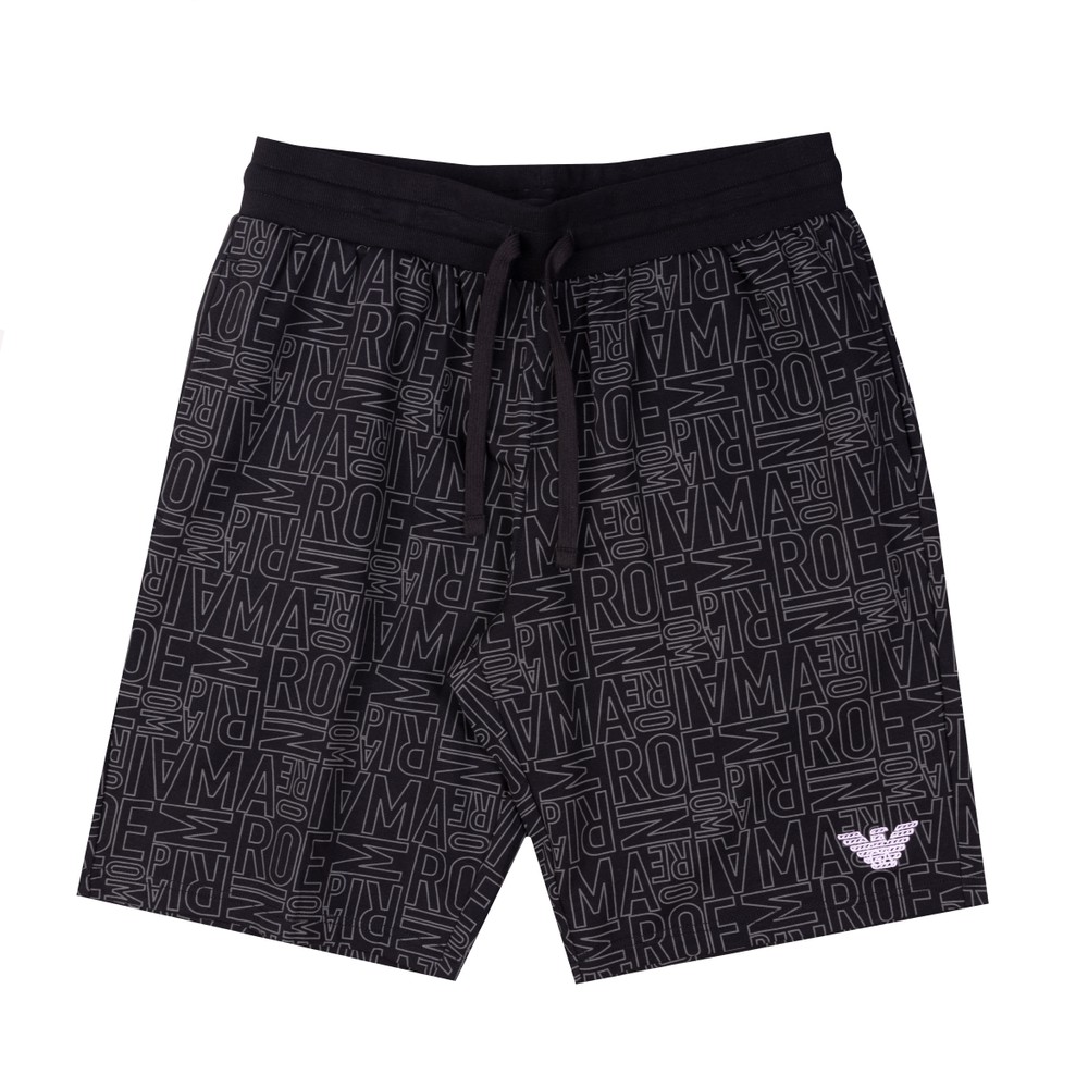 Emporio Armani All Over Logo Jog Short