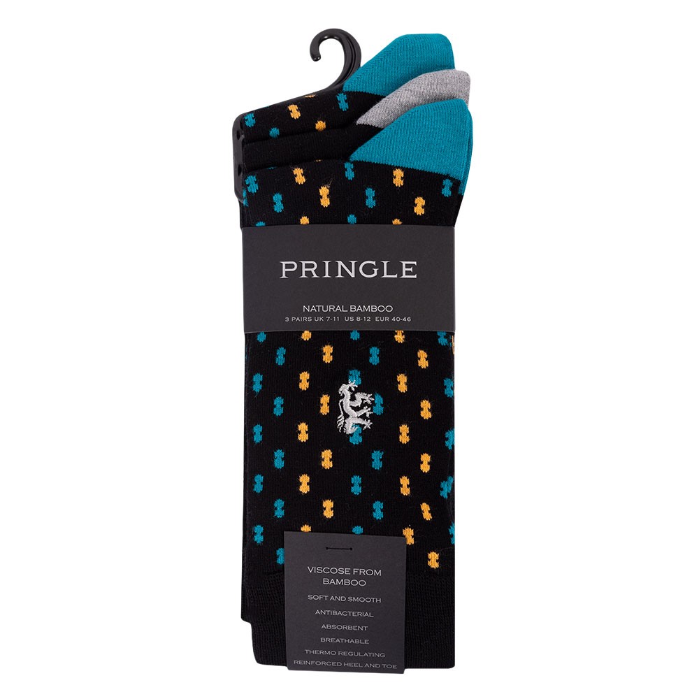  Jacquard Double Spot 3 Pack Sock