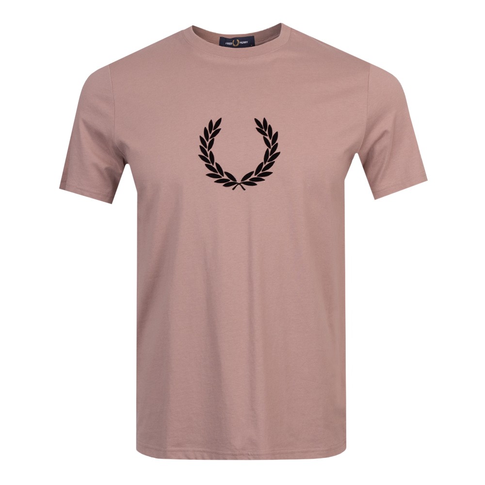 Fred Perry Flocked Laurel Wreath T-Shirt