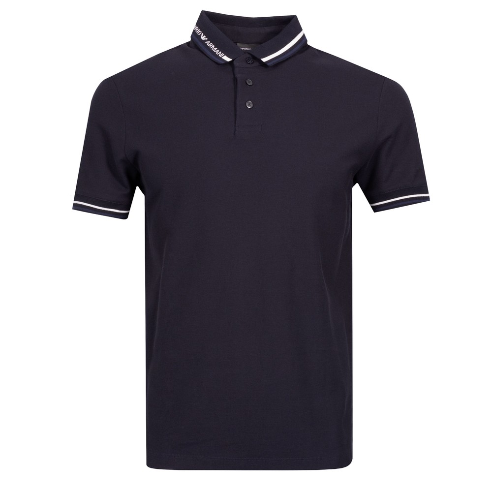 Emporio Armani 3D1FM4 Collar Logo Polo Shirt