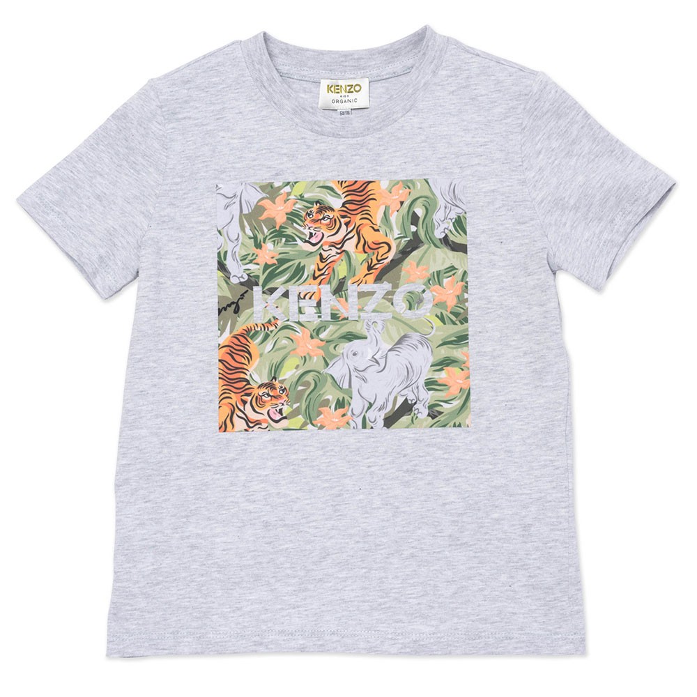 Kenzo Kids K25101 Tiger & Elephant T Shirt