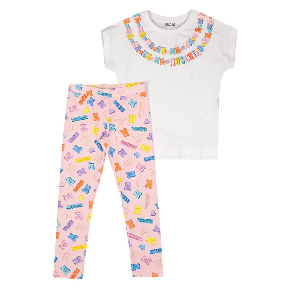 Moschino Sweet Bear T Shirt & Legging Set