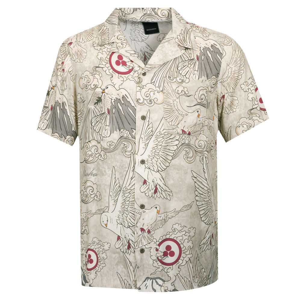 Maharishi Peace Dove Camp Collar Shirt