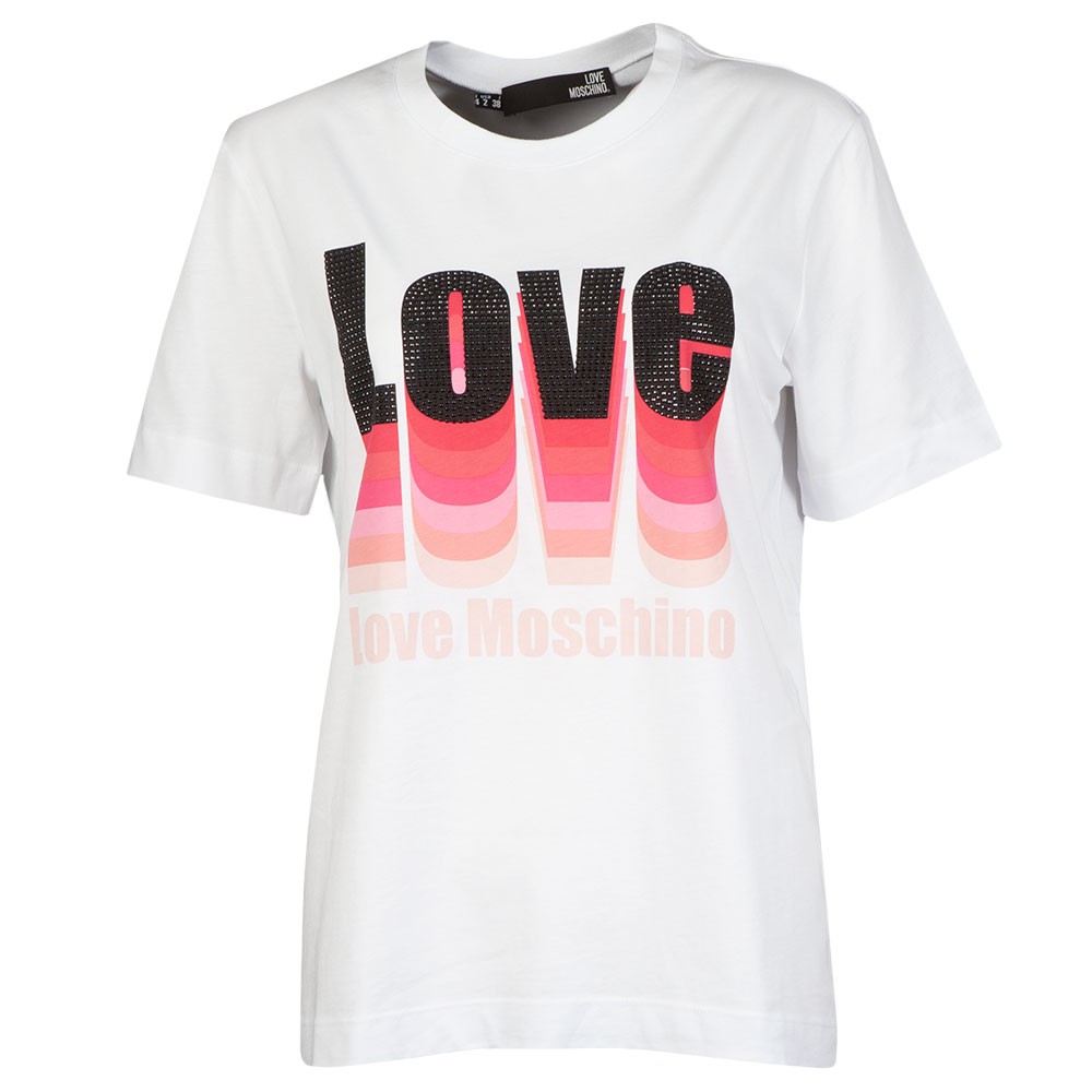 Love Moschino Repeat Logo T Shirt