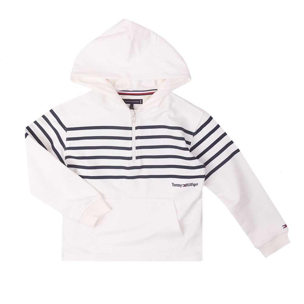 Tommy Hilfiger Kids Breton Stripe Half Zip Hoody