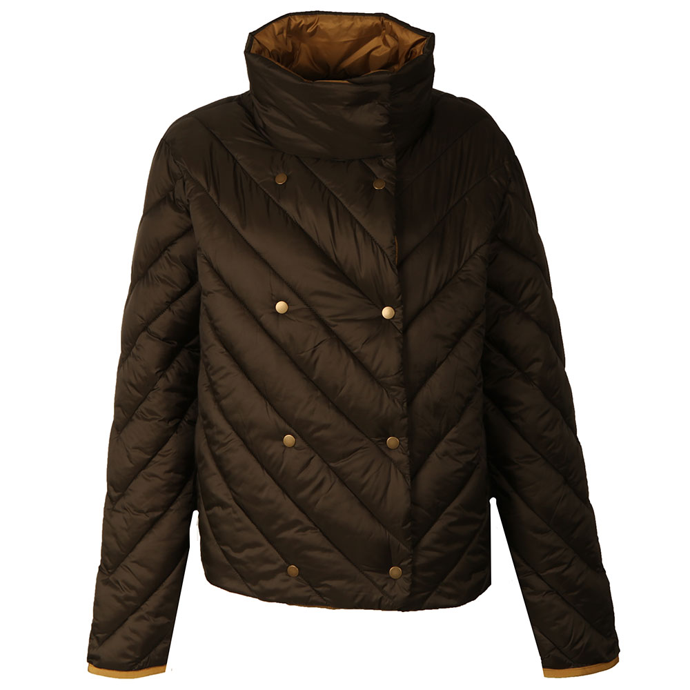 Maison Scotch Nylon Double Breasted Quilted Jacket