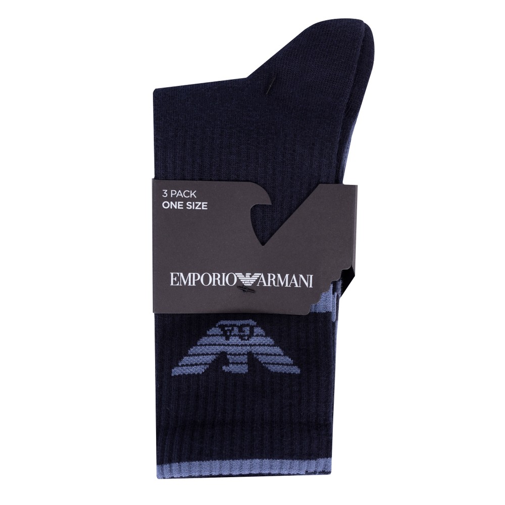 Emporio Armani Knitted 3 Pack Socks