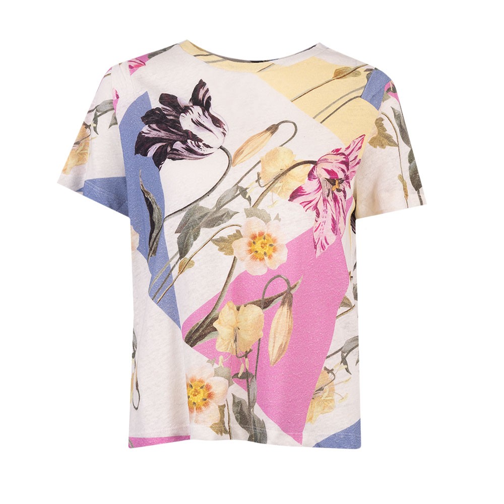 Ted Baker Bekca Boxy T Shirt With Twisted Neck & Shoulder