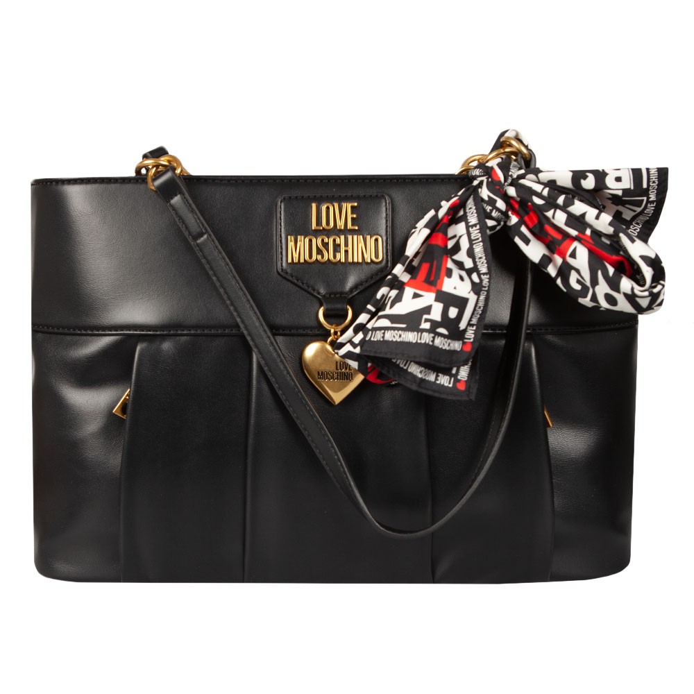 Love Moschino Small Metallic Logo Large Tote