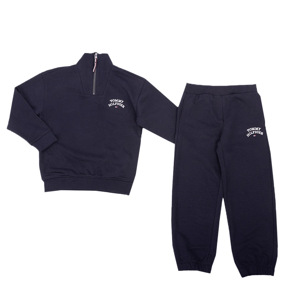 Tommy Hilfiger Kids Flag Half Zip Tracksuit